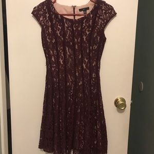 Beautiful dress 2P Wine color